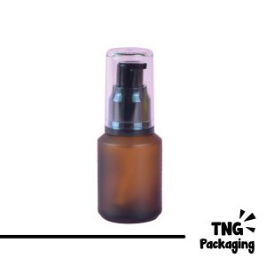 Botol Kaca Amber Pump - 30 ml