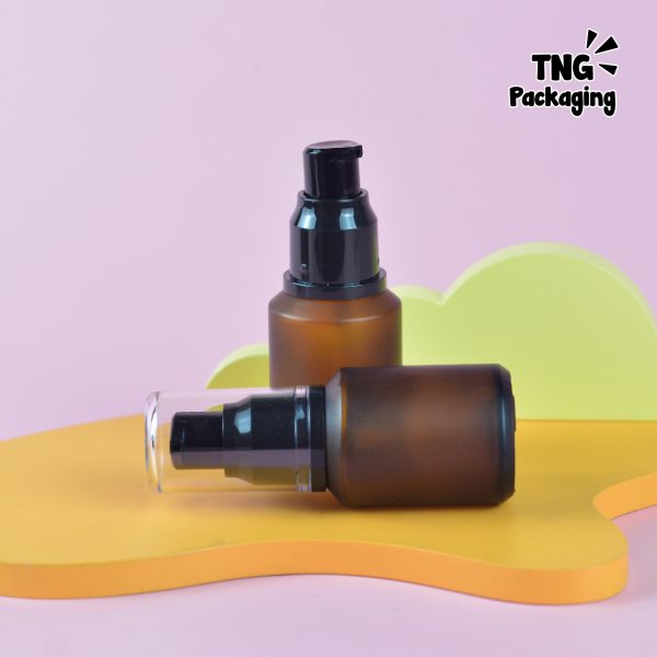 Botol Kaca Amber Pump - 30 ml - Image 4