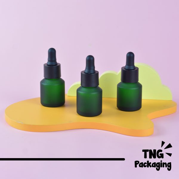 Botol Pipet Mini Kaca Hijau - 15 ml - Image 2
