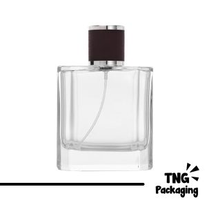 [SEMI PRESS] Botol Parfum Kotak Tutup Coklat - 100 ml