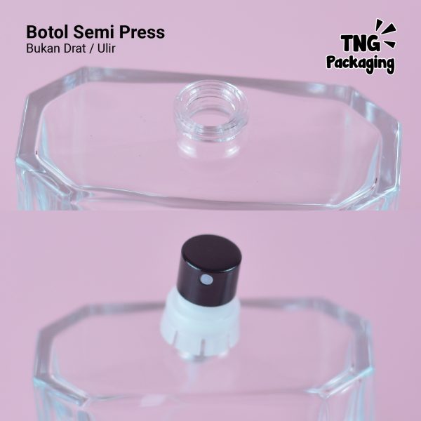 [SEMI PRESS] Botol Parfum Kotak Tutup Coklat - 100 ml - Image 4