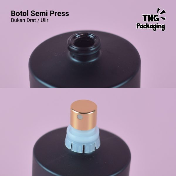 [SEMI PRESS] Botol Parfum Hitam Tutup Tabung - 50 ml - Image 4