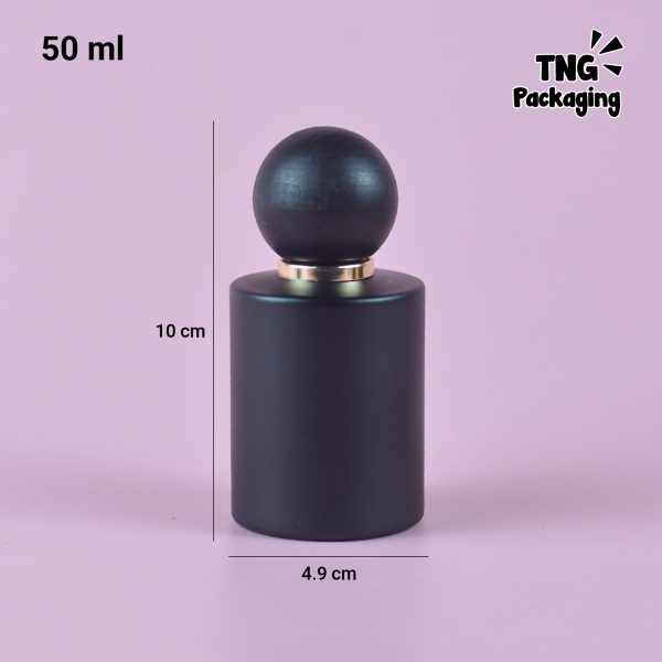 [SEMI PRESS] Botol Parfum Hitam Tutup Kayu - 50 ml - Image 6