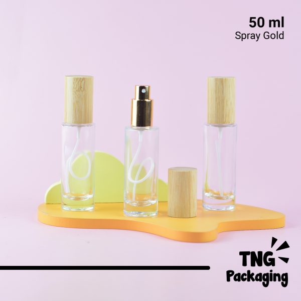 Botol Kaca Spray Gold - 50 ml - Image 2