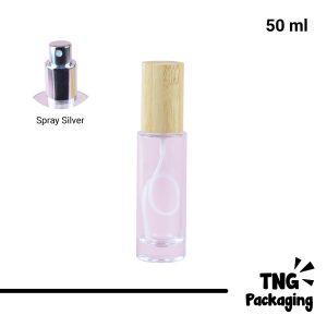 Botol Kaca Spray Silver - 50 ml