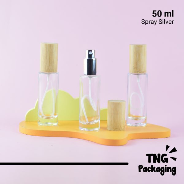 Botol Kaca Spray Silver - 50 ml - Image 2