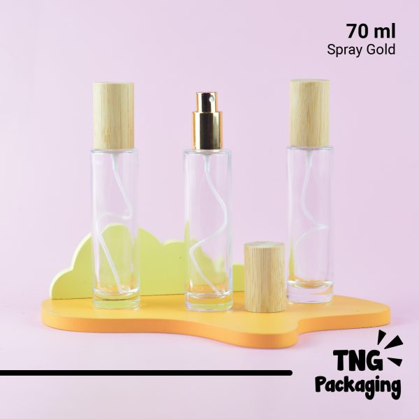 Botol Kaca Spray Gold - 70 ml - Image 2