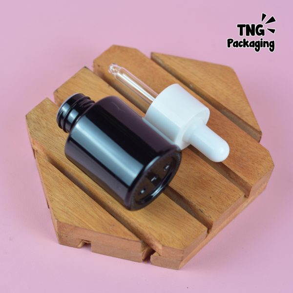 Botol Pipet Hitam Karet Putih - 20 ml - Image 4