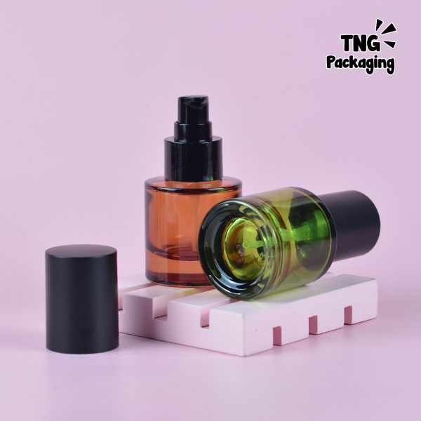 Botol Kaca Pump Amber Hijau - 30 ml - Image 4