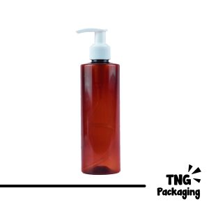 Botol Pump Plastik Coklat - 250 ml