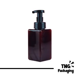 Botol Pump Plastik Kotak - 450 ml