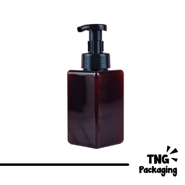 Botol Pump Plastik Kotak - 450 ml