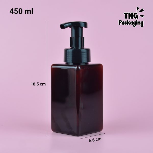 Botol Pump Plastik Kotak - 450 ml - Image 7