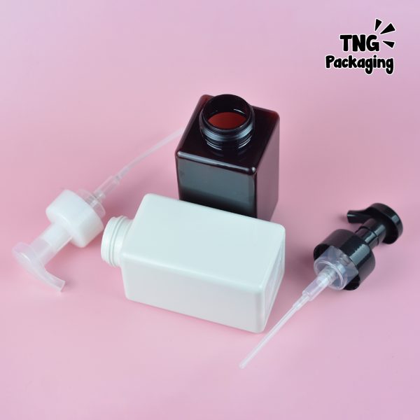 Botol Pump Plastik Kotak - 450 ml - Image 9