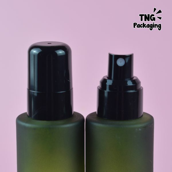 Botol Kaca Hijau Spray Hitam - 100 ml - Image 4