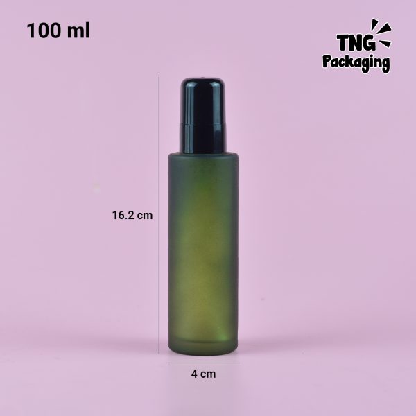 Botol Kaca Hijau Spray Hitam - 100 ml - Image 6