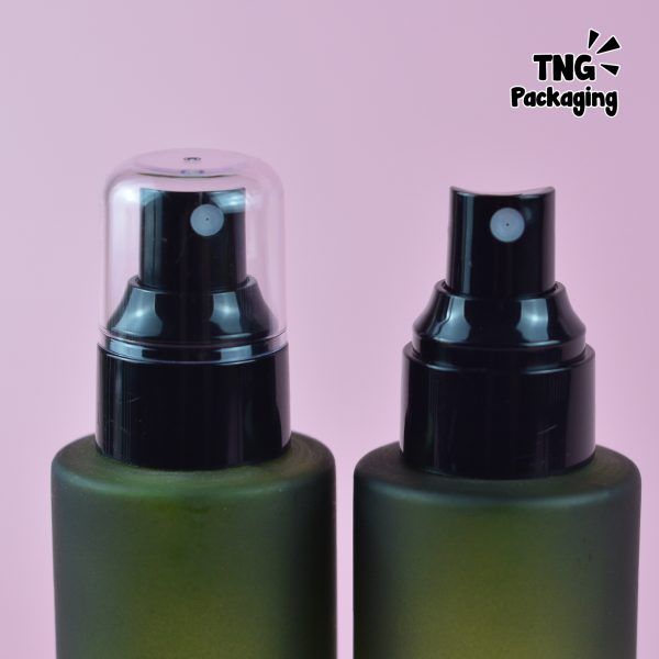 Botol Kaca Hijau Spray Hitam Bening - 100 ml - Image 4