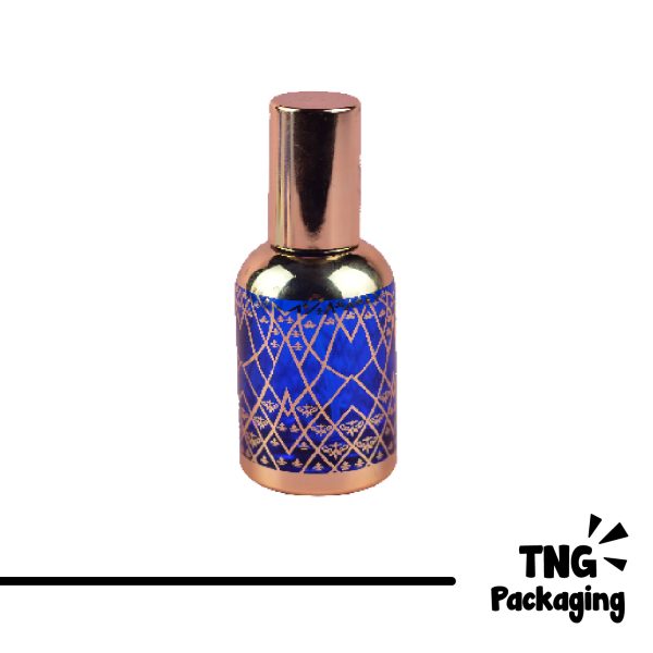 Botol Parfum Gold Biru - 30 ml