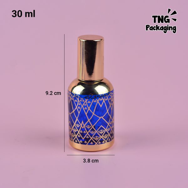 Botol Parfum Gold Biru - 30 ml - Image 6