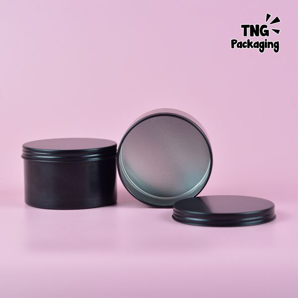 Jar Aluminium Hitam Ulir -  150 ml - Image 4