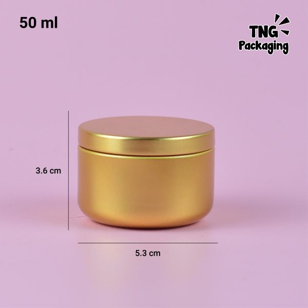 Jar Aluminium Gold Mini - 50 ml - Image 5