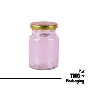 Jar Kaca Tutup Gold - 100 ml