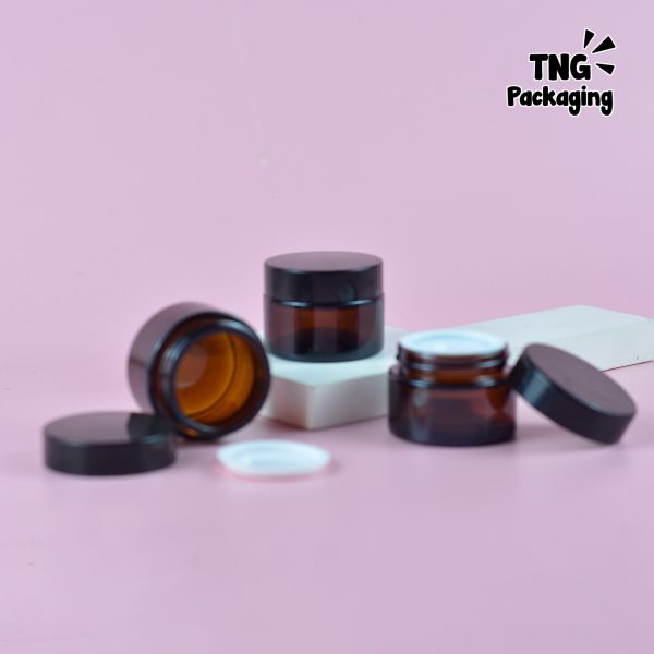 Pot Cream Kaca Amber - 30 ml - Image 3