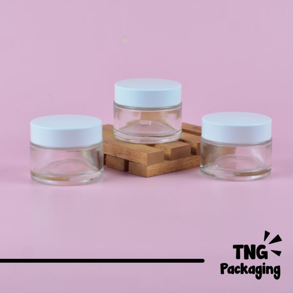 Pot Cream Kaca Bening - 50 ml - Image 2