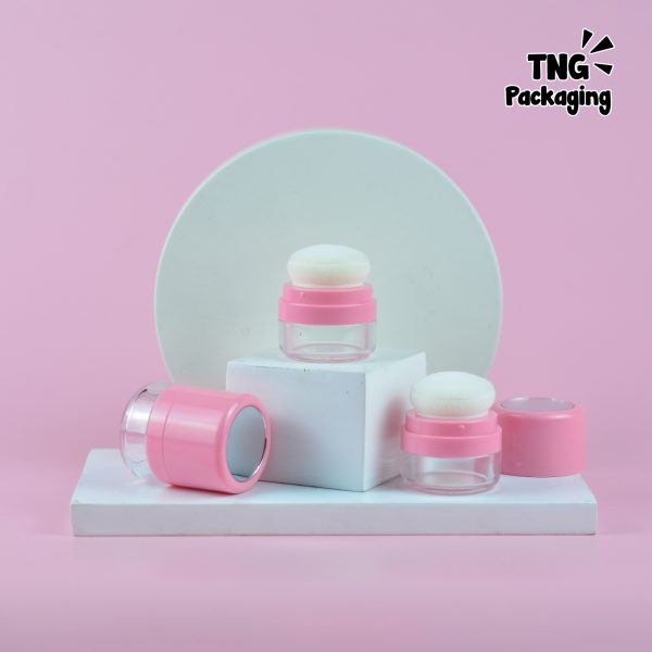 Wadah Bedak Tabur Travel Pink - 5 gr 10 gr - Image 4
