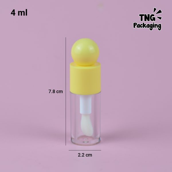 Wadah Lipcare Acrylic Tutup Bulat - 4 ml - Image 7