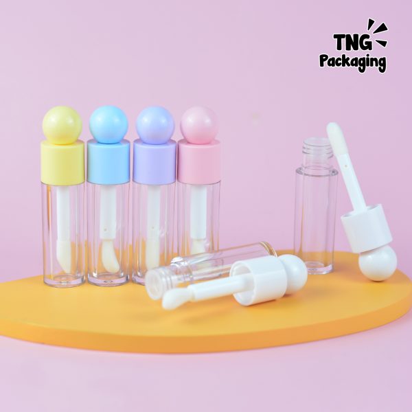 Wadah Lipcare Acrylic Tutup Bulat - 6 ml - Image 3