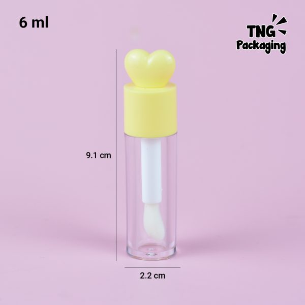 Wadah Lipcare Acrylic Tutup Hati - 6 ml - Image 7