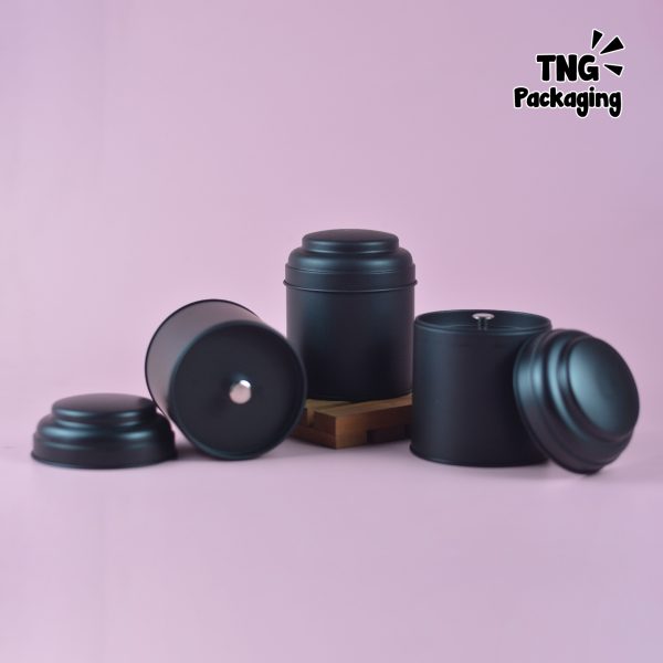 Jar Aluminium Hitam Tutup Jamur - Image 3