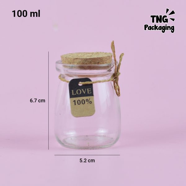 Wish Jar Kaca Tutup Gabus - 100 ml - Image 6