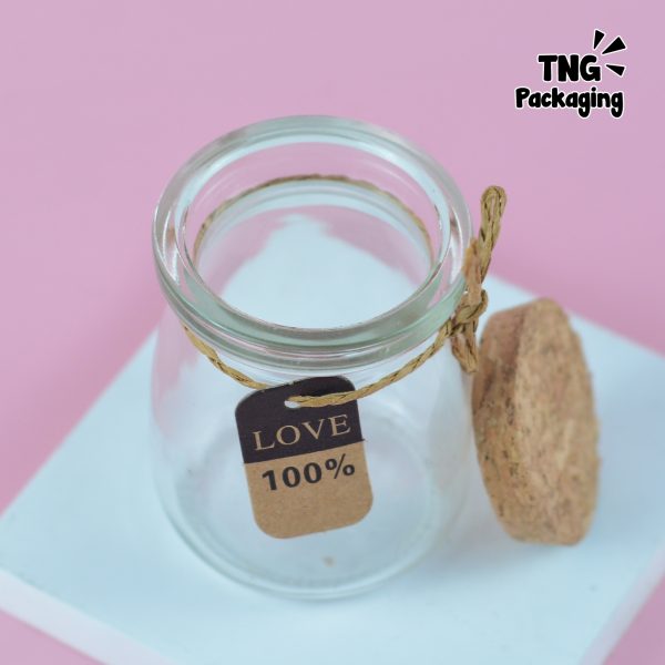 Wish Jar Kaca Tutup Gabus - 100 ml - Image 4