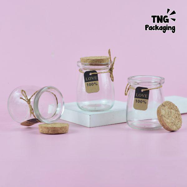 Wish Jar Kaca Tutup Gabus - 100 ml - Image 3