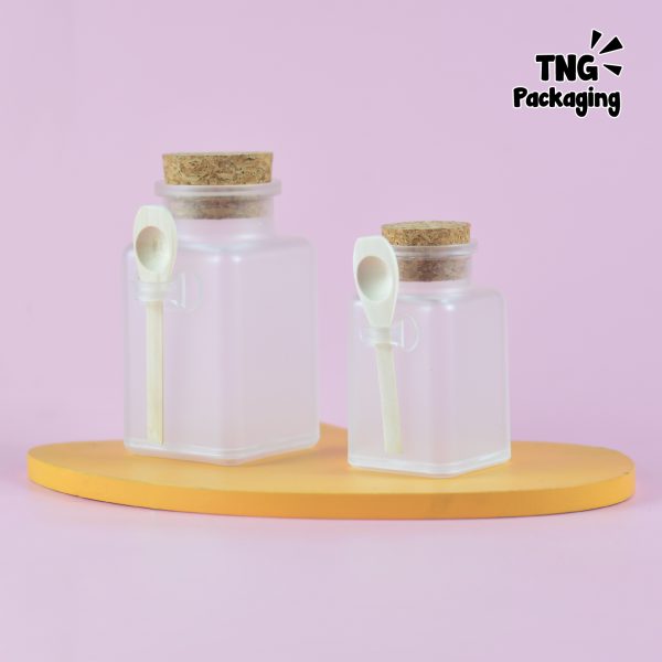 Botol Acrylic Kotak + Sendok - 100 ml 200 ml - Image 11