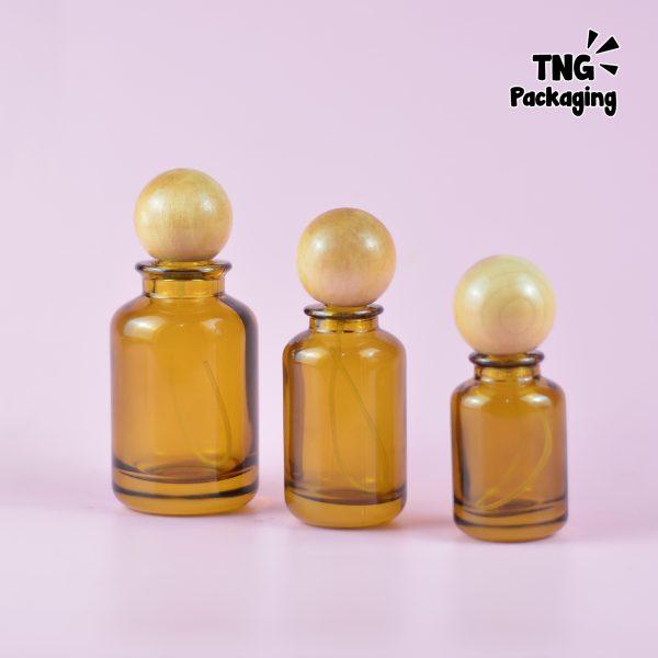 [SEMI PRESS] Botol Parfum Coklat Tutup Kayu - 30 ml 50 ml 100 ml - Image 4