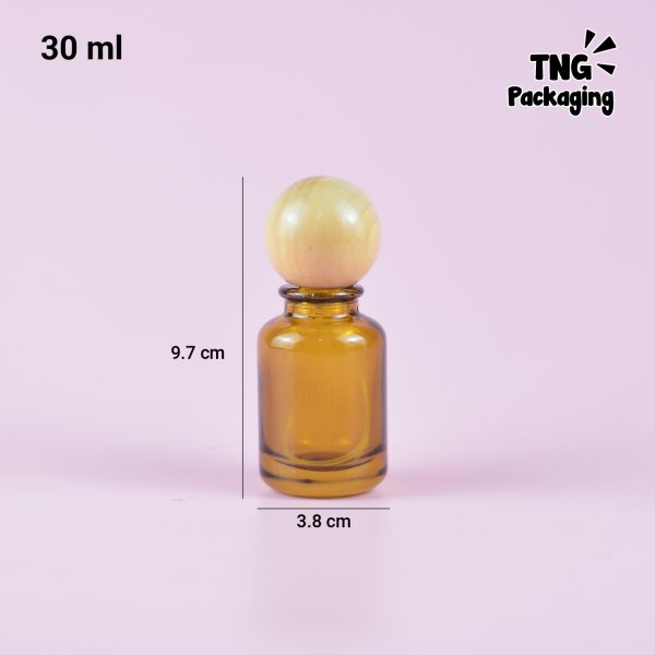 [SEMI PRESS] Botol Parfum Coklat Tutup Kayu - 30 ml 50 ml 100 ml - Image 5