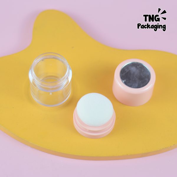 Wadah Bedak Tabur Travel Soft Pink - 5 gr 10 gr - Image 4