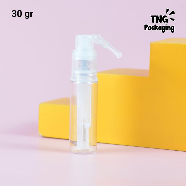 Botol Pump Powder Transparan - 15 gr 30 gr 50 gr - Image 9