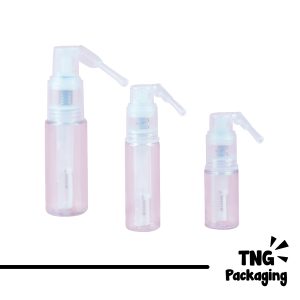 Botol Pump Powder Transparan - 15 gr 30 gr 50 gr
