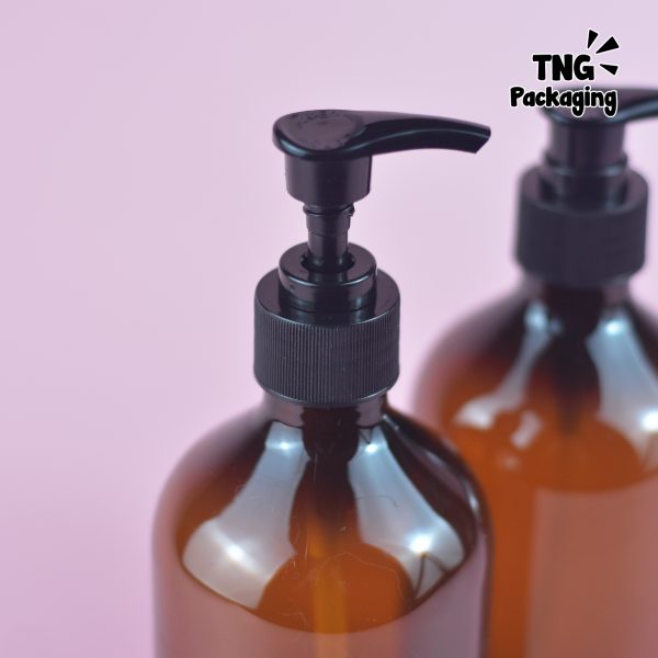 Botol Pump Plastik Coklat - 500 ml - Image 4