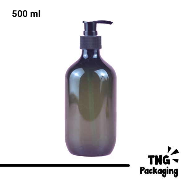 Botol Pump Plastik Hijau - 500 ml